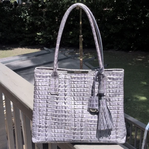 🔷EUC & HTF Brahmin Anytime Tote in Patina La Scala